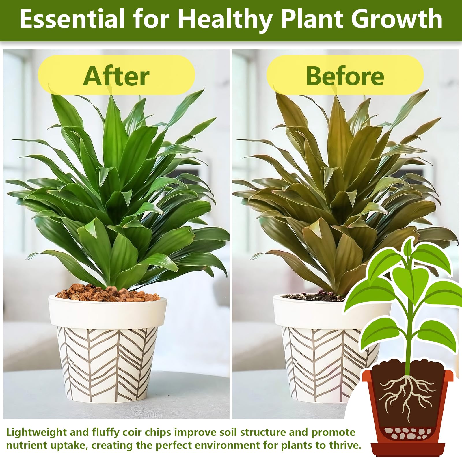 Legigo Coco Coir Chips mixed with potting soil