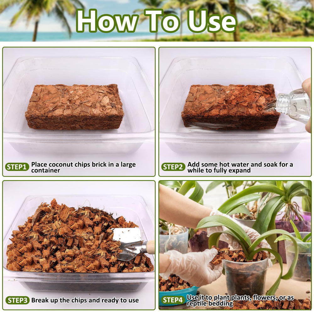 Legigo Coco Coir Chips showing moisture retention capability