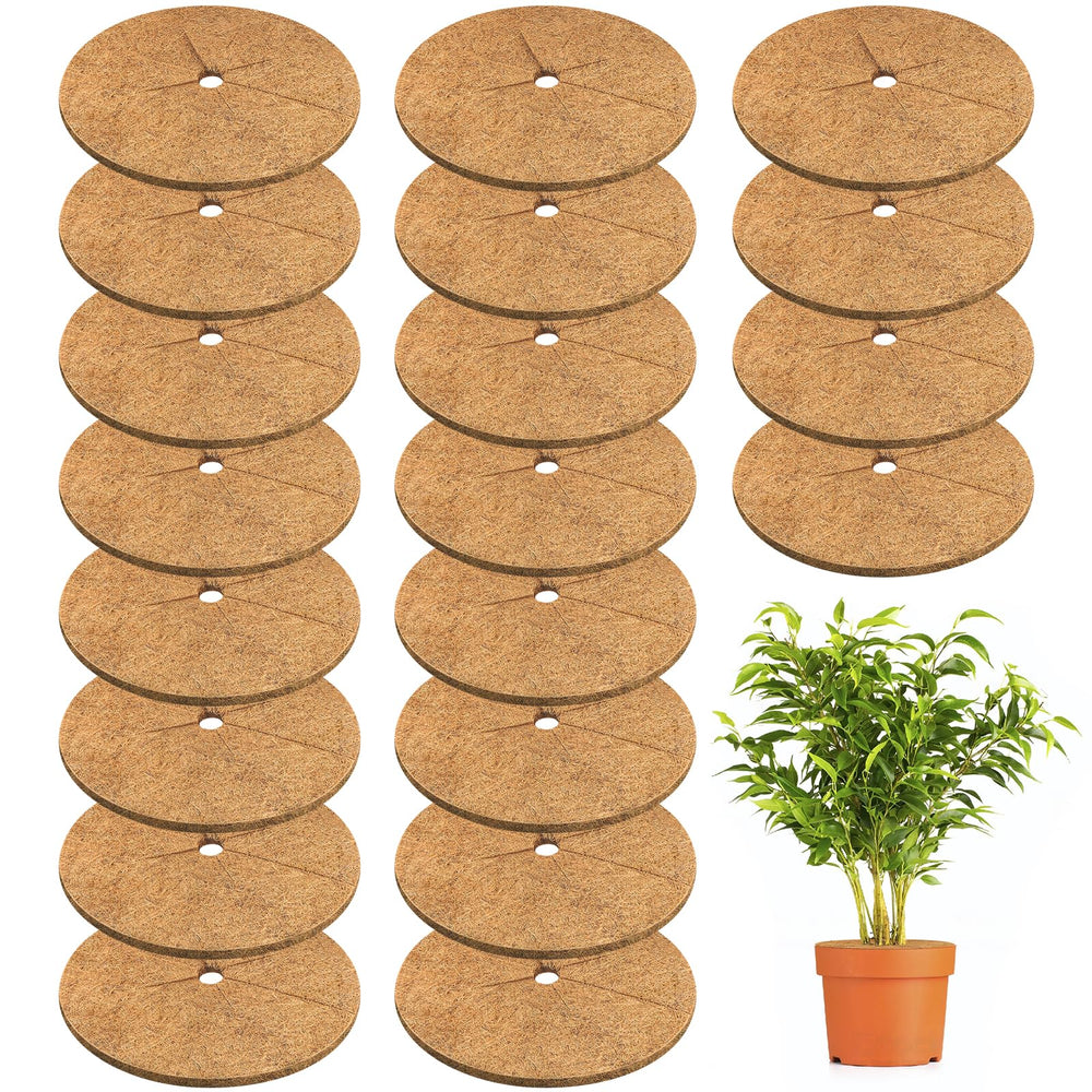 Legigo Coconut Fiber Mulch Ring 20 Pack, 11.8 Inch front view