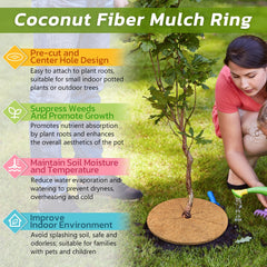 Legigo Coconut Fiber Mulch Ring around plant