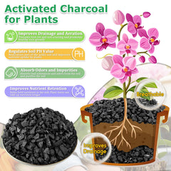 Legigo horticultural charcoal 6 QT in gardening setup