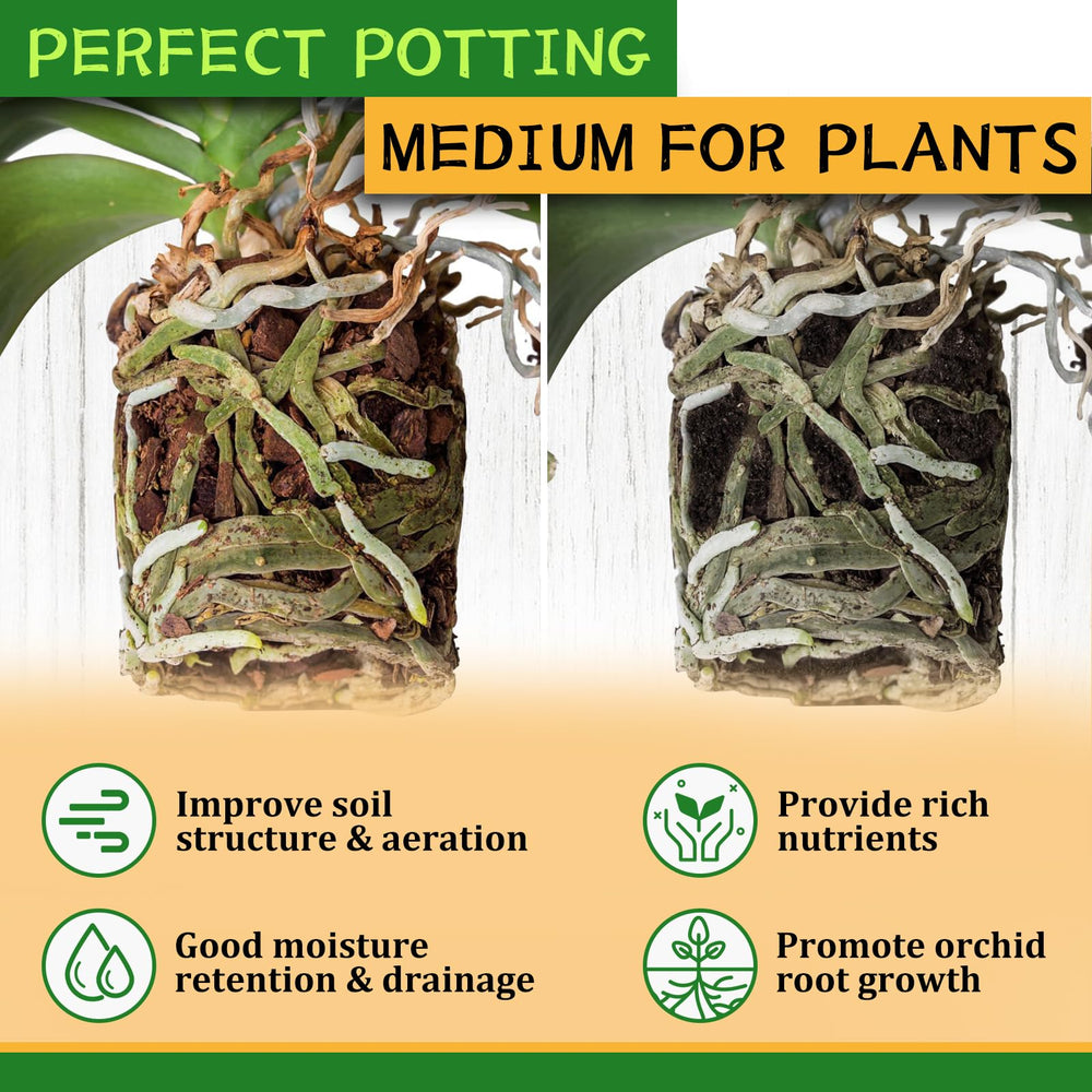 Legigo Organic Orchid Bark shown with indoor plants