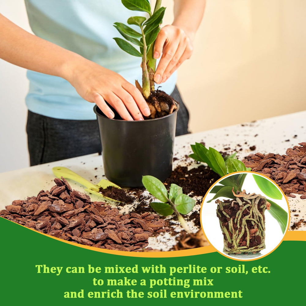 Legigo Organic Orchid Bark surrounded by potted plants