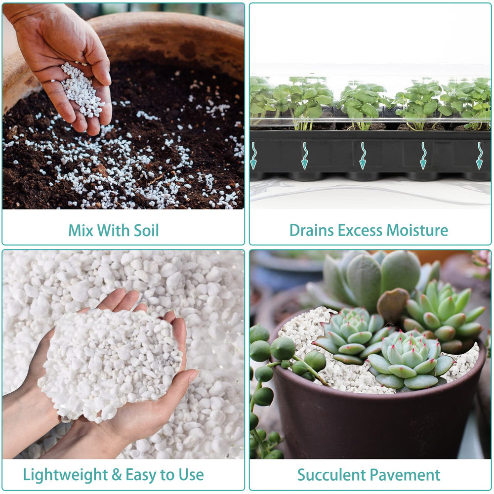 Legigo perlite mixed with potting soil in a plant pot