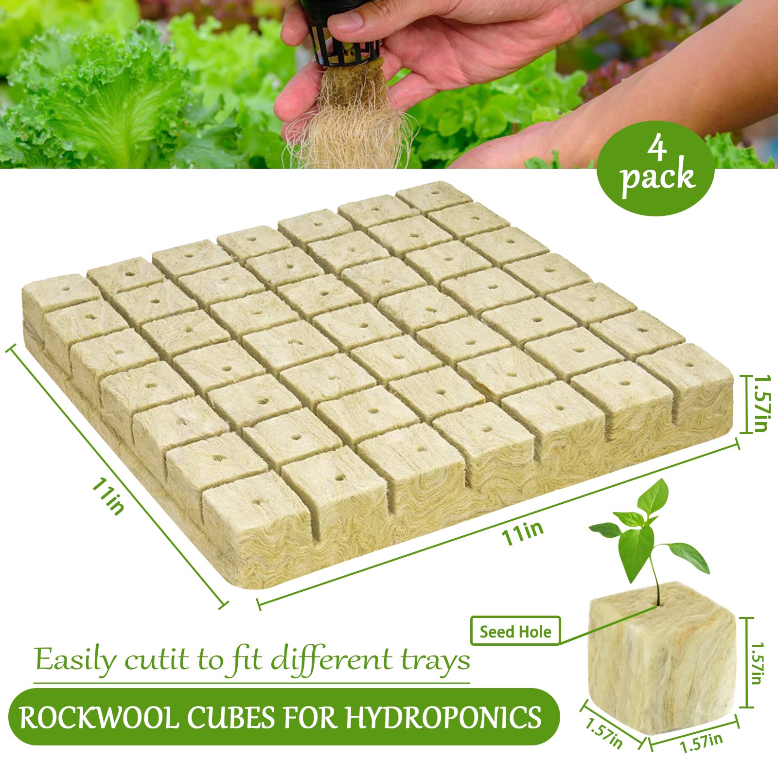 Legigo Rockwool Cubes close-up showing texture