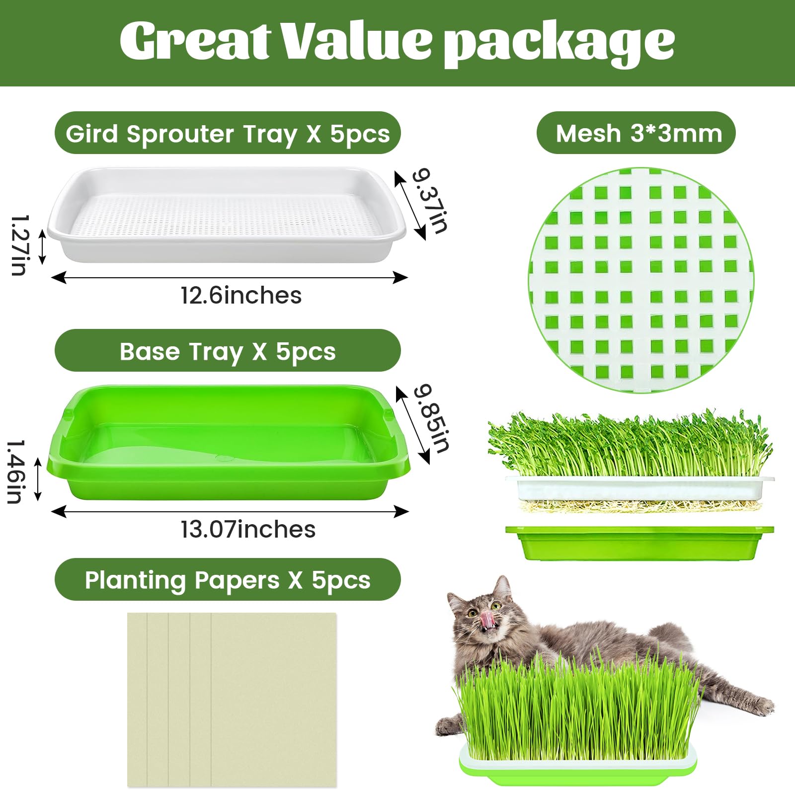 Legigo seed sprouting tray showing mesh design for breathability