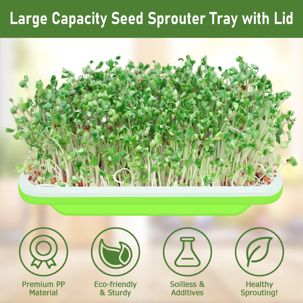 Legigo sprouting trays with transparent lids for easy monitoring