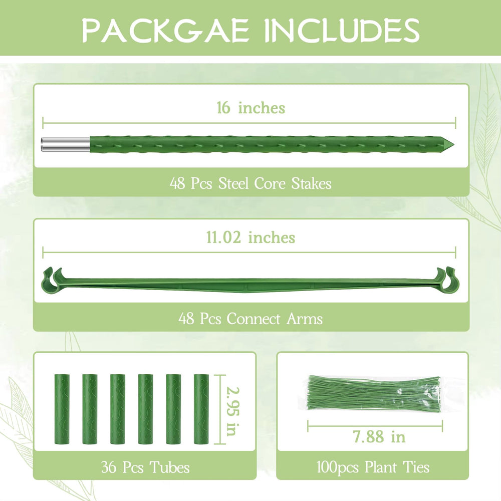 Legigo tomato cage components including stakes and arms