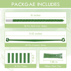 Legigo tomato cage components including stakes and arms