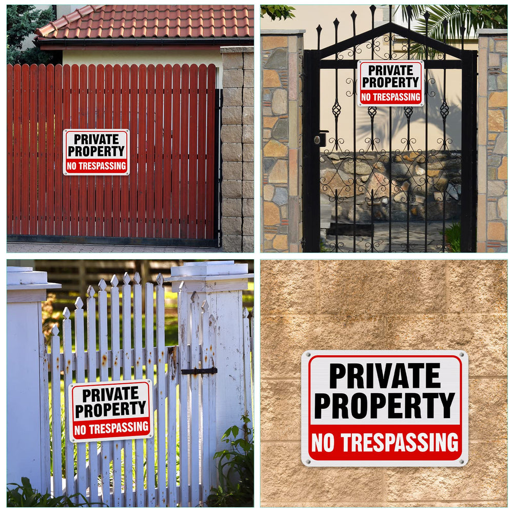 LEIFIDE No Trespassing sign showing versatility in application