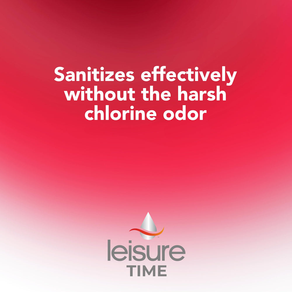 LEISURE TIME Bromine Tablets 2.2 lbs lifestyle image in spa setting