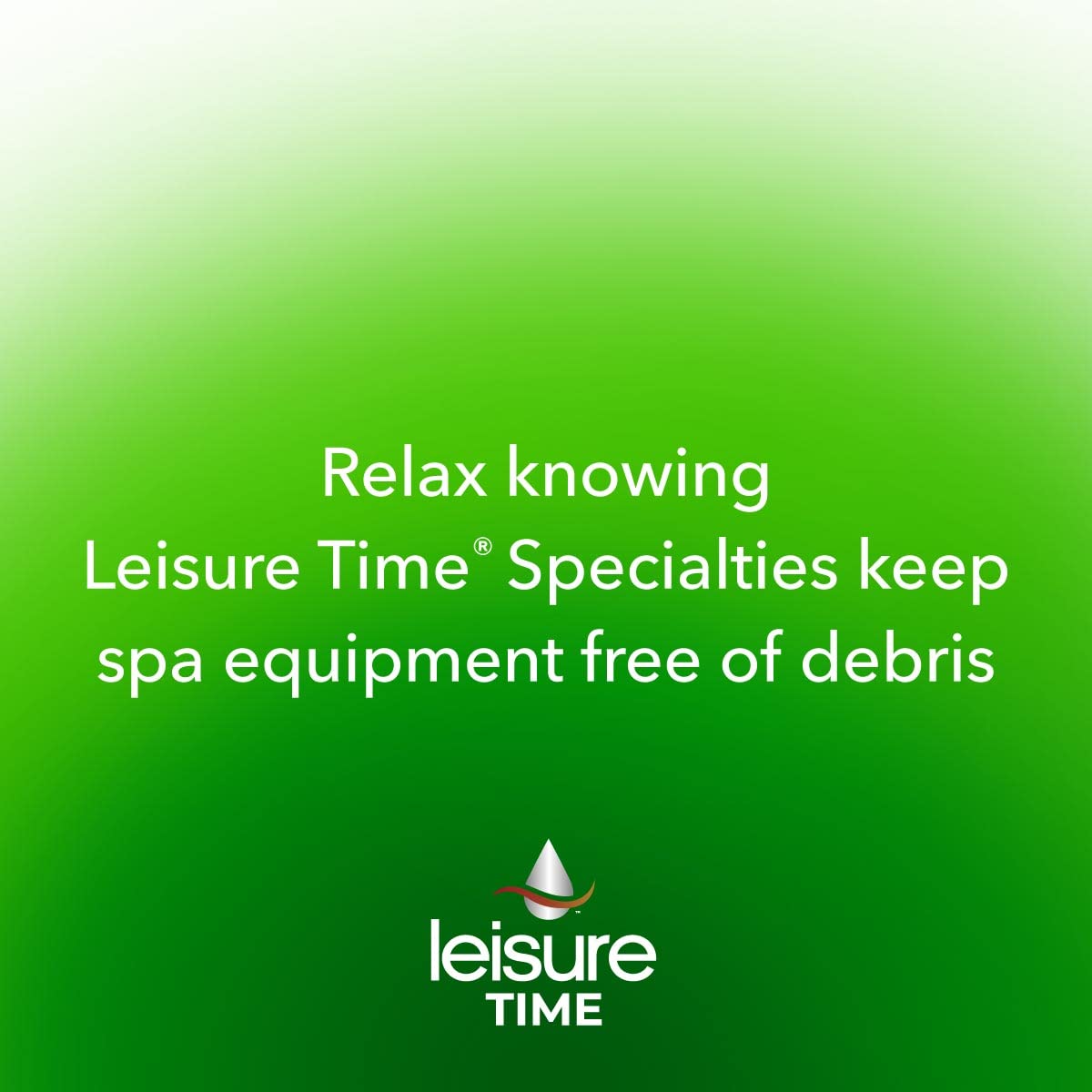 LEISURE TIME Jet Clean Spa Cleaner top view showing cap