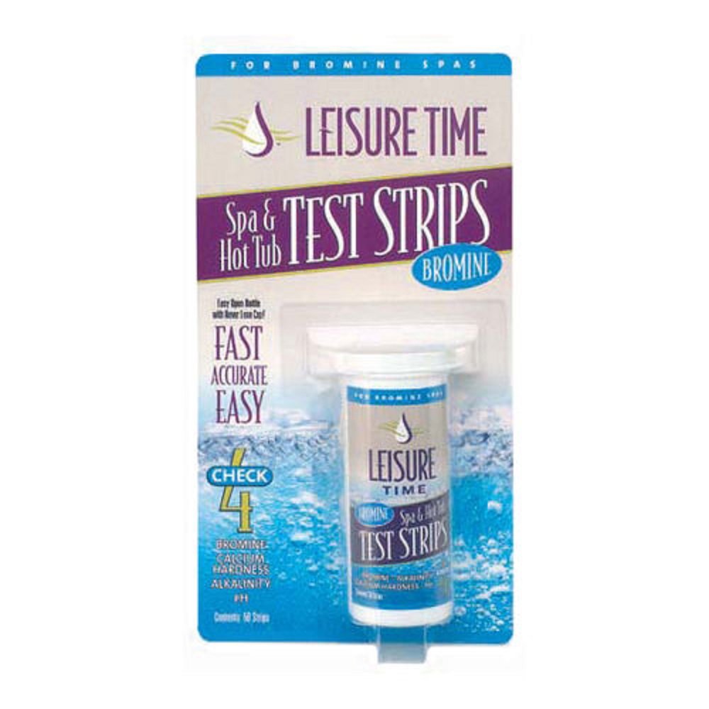 LEISURE TIME Spa Test Strips 4-Way Bromine Testers container front view