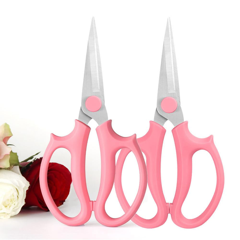 Leize Flower Scissors pink model front view