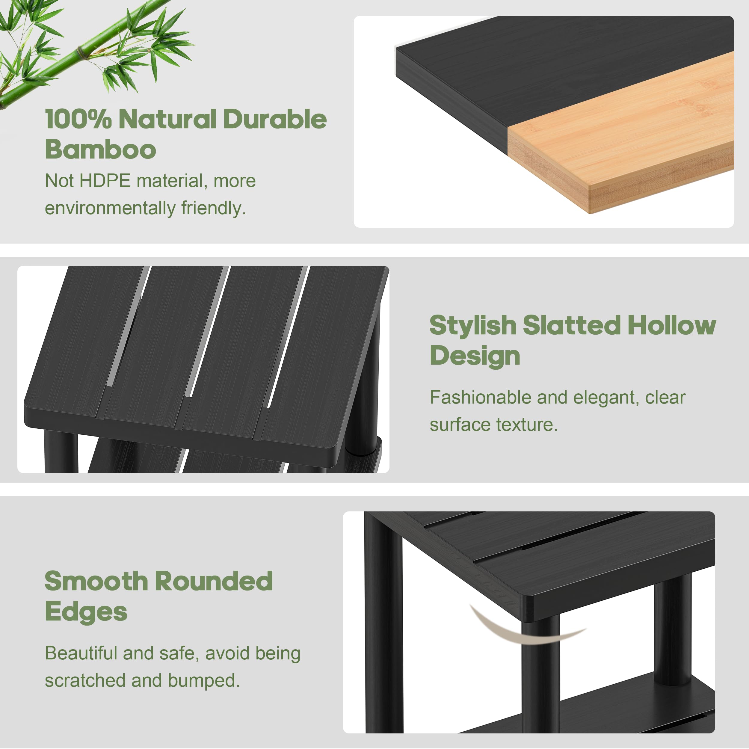 LEJANEOYE Outdoor Side Table with drinks and snacks