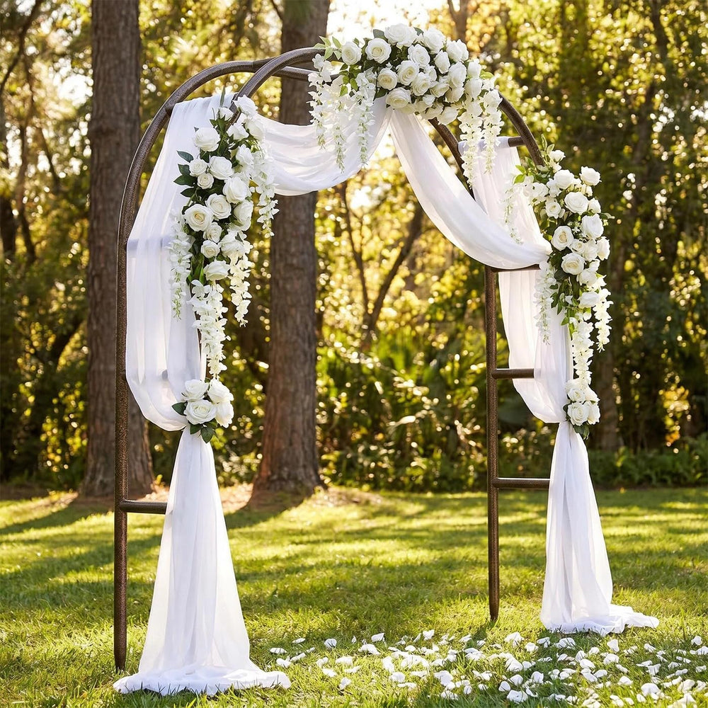 LeJoy Garden Arch in a wedding setting with decorations
