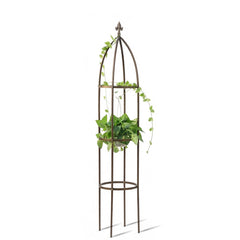 LeJoy Garden Obelisk Trellis 5.5 ft front view