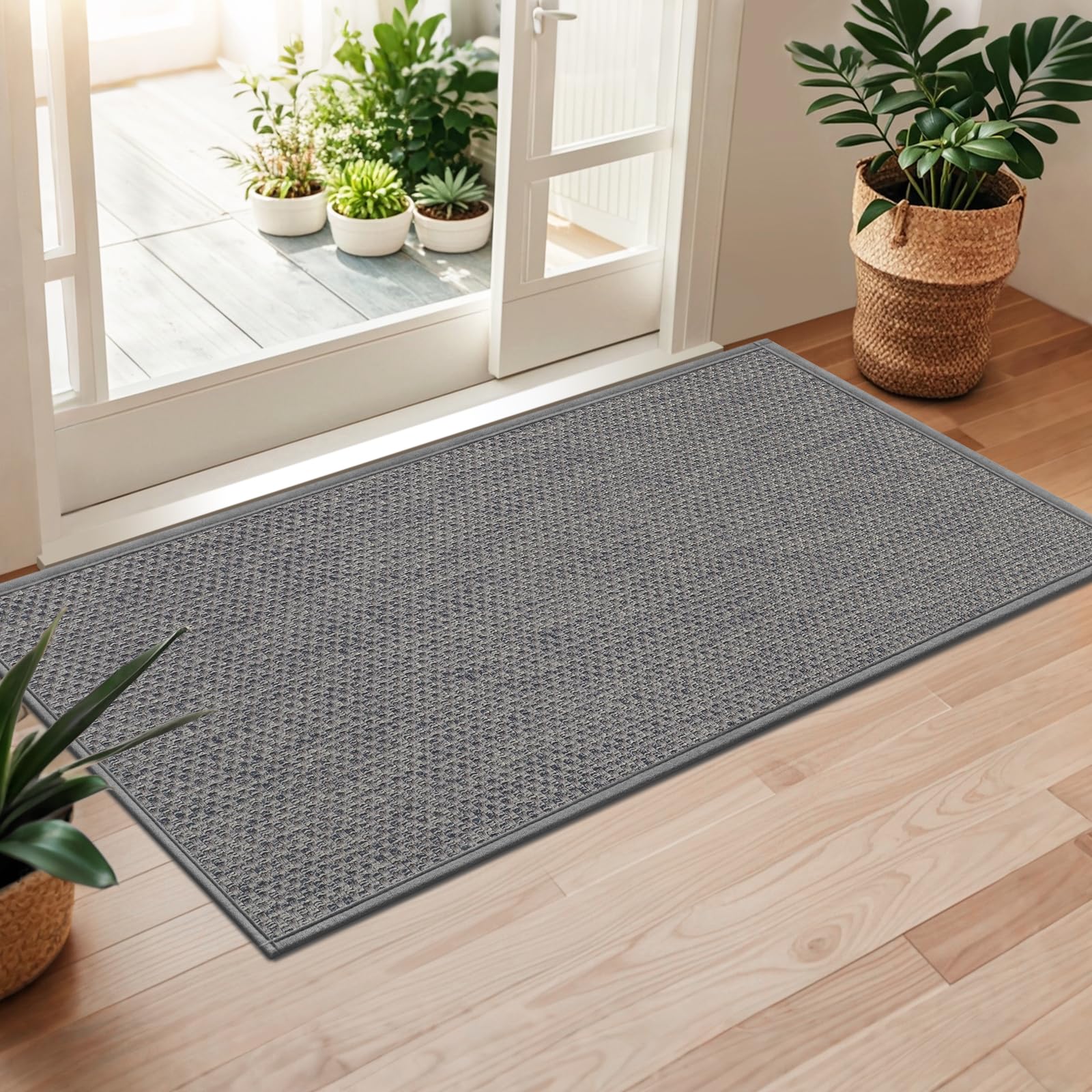 LEKEEPGO Door Mat 24"x59" rolled packaging view