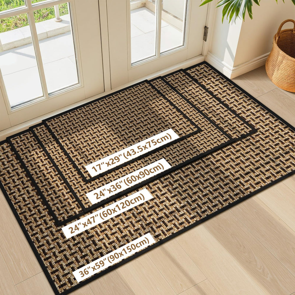LEKEEPGO door mat being cleaned with a vacuum
