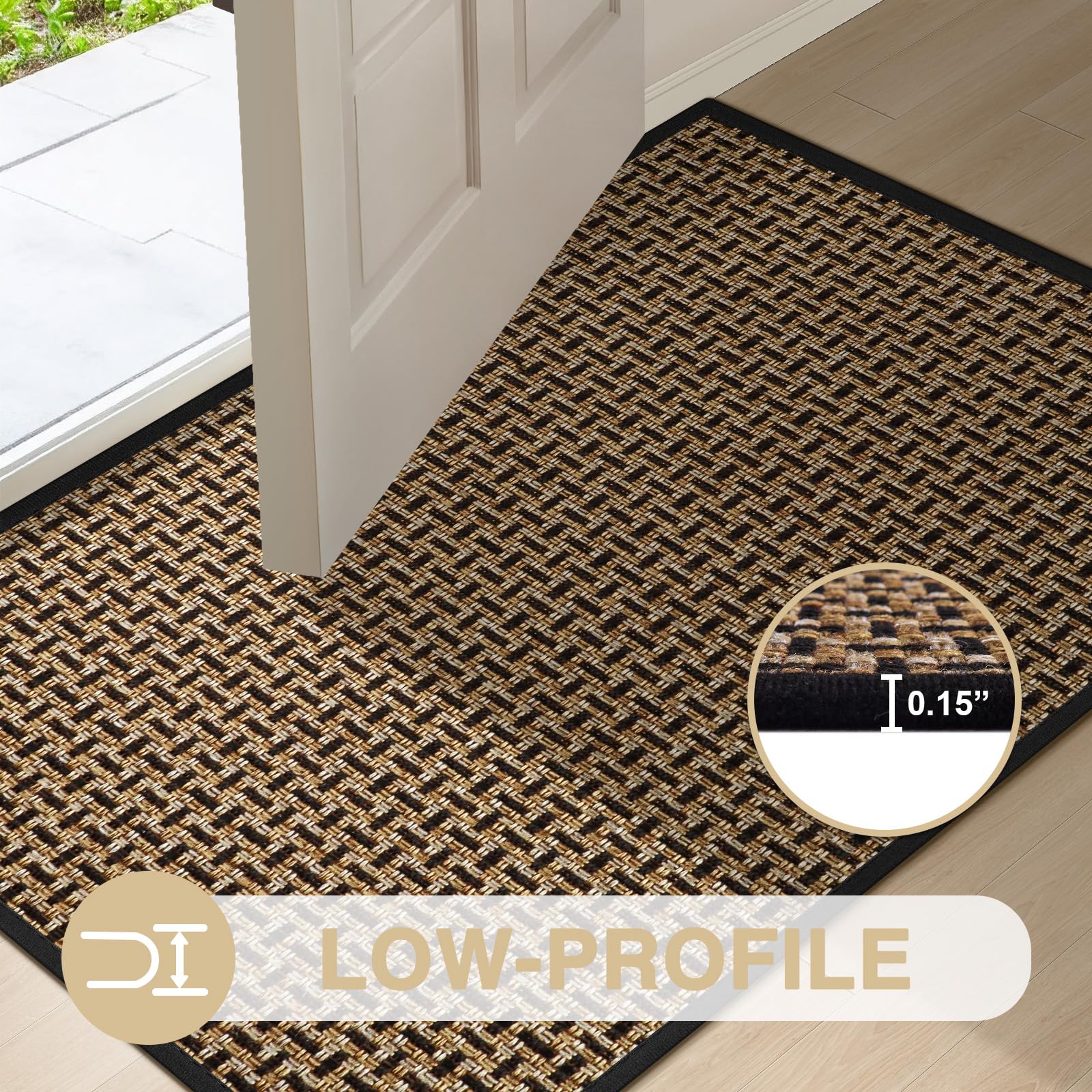 LEKEEPGO door mat demonstrating low profile design