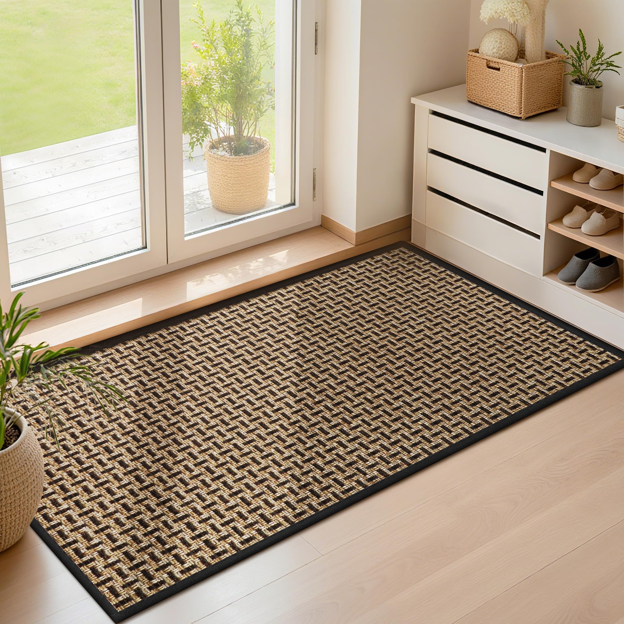 LEKEEPGO Door Mat Indoor Entrance 24"x47" front view