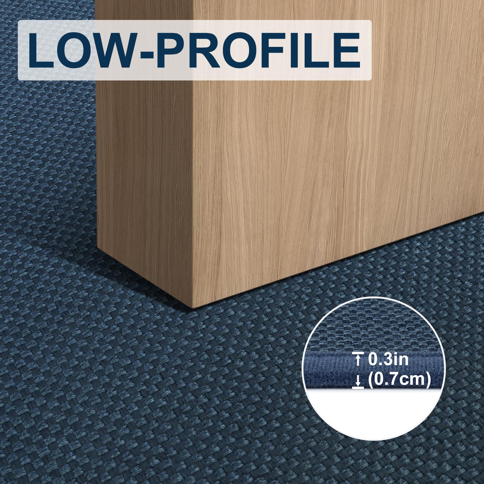 LEKEEPGO door mat with dirt and moisture absorbing features