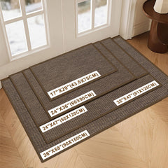 LEKEEPGO Large Door Mat 36"x59" showing non-slip backing