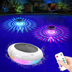 LENONE Floating Pool Light 6.5 inches in water
