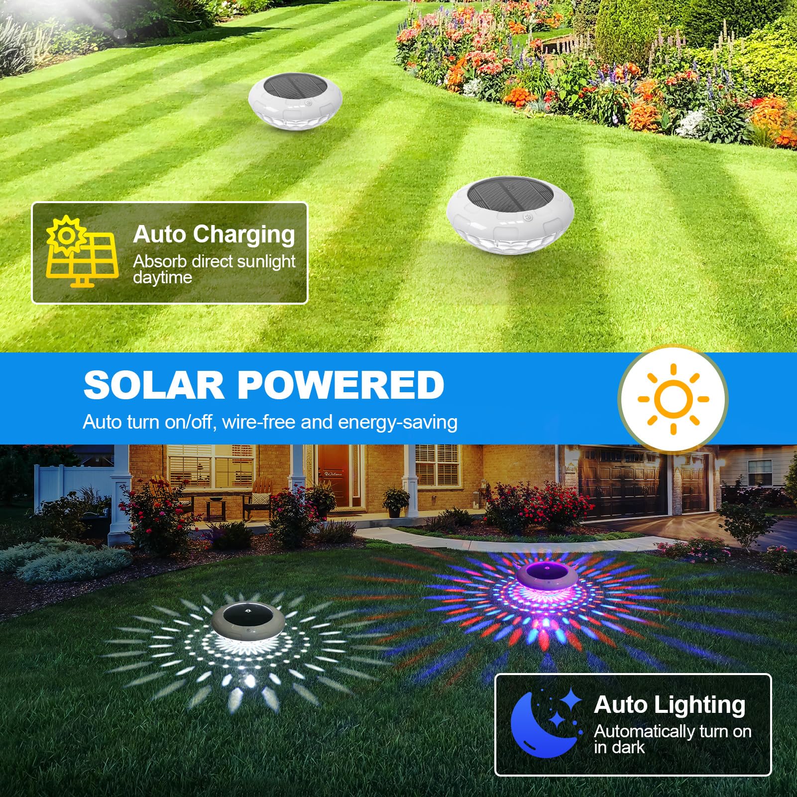 LENONE Solar Powered Pool Light remote control
