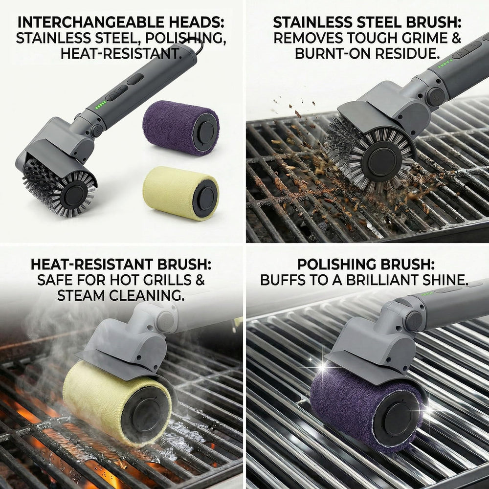 Lenzhan Electric Grill Brush user guide