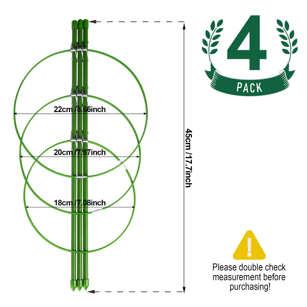 LEOBRO Plant Cages showing adjustable rings