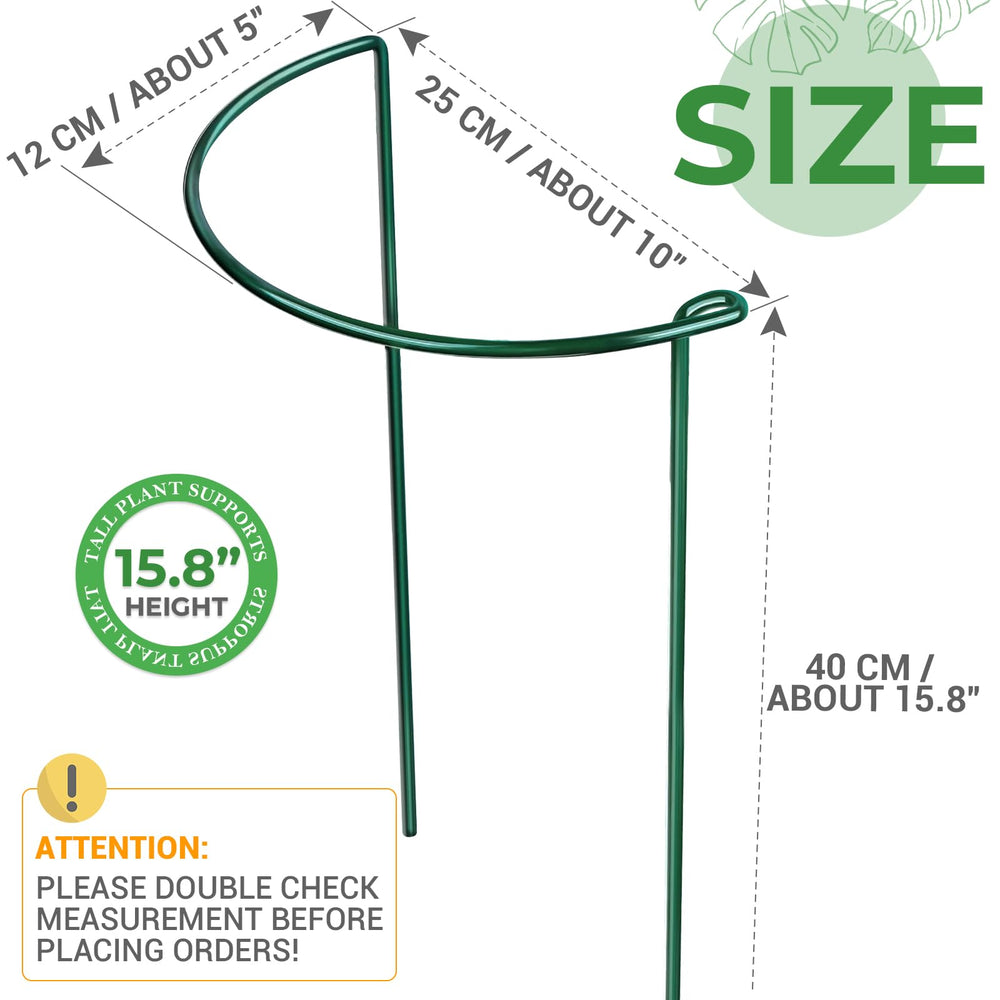 LEOBRO Plant Support Stakes 10" W x 15.8" H close-up