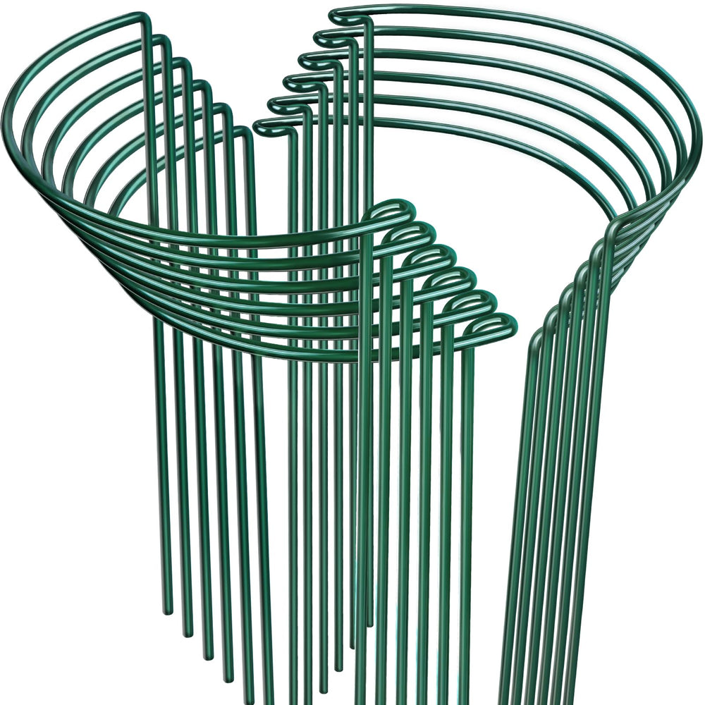 LEOBRO Plant Support Stakes 12pcs green stakes front view