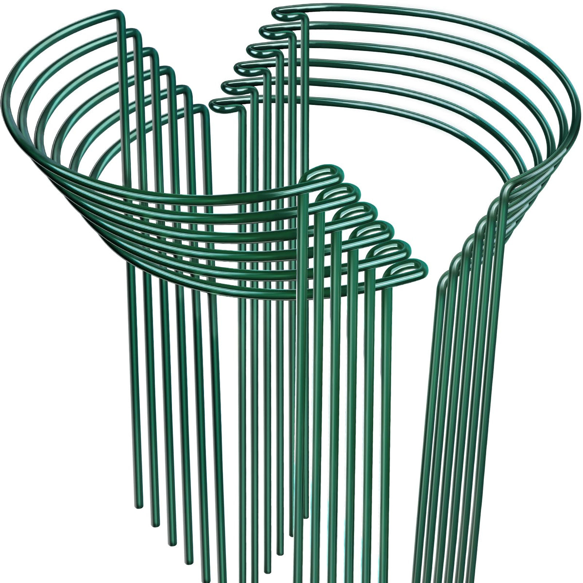 LEOBRO Plant Support Stakes 12pcs green stakes front view