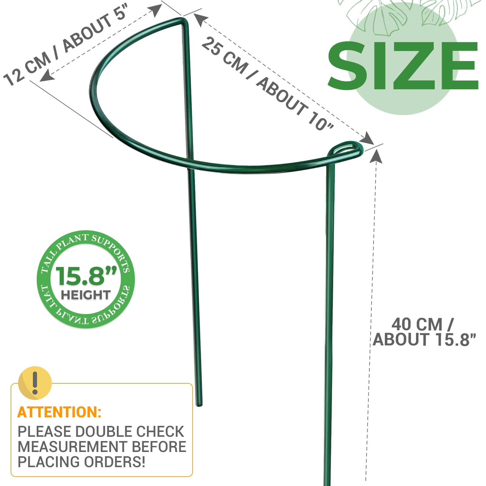 LEOBRO plant support stakes installed around peony plants