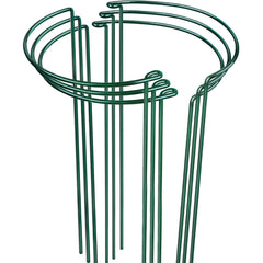 LEOBRO Plant Support Stakes set of 6, 10" W x 24" H in green