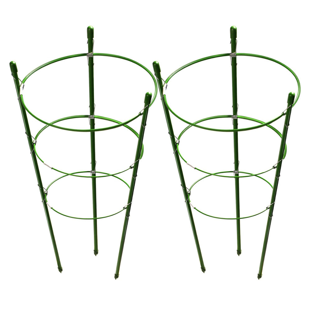 LEOBRO Tomato Cage set of 2, 17.7 inches high, green color