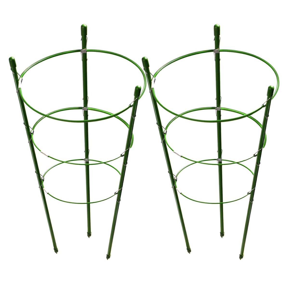LEOBRO Tomato Cage set of 2, 17.7 inches high, green color