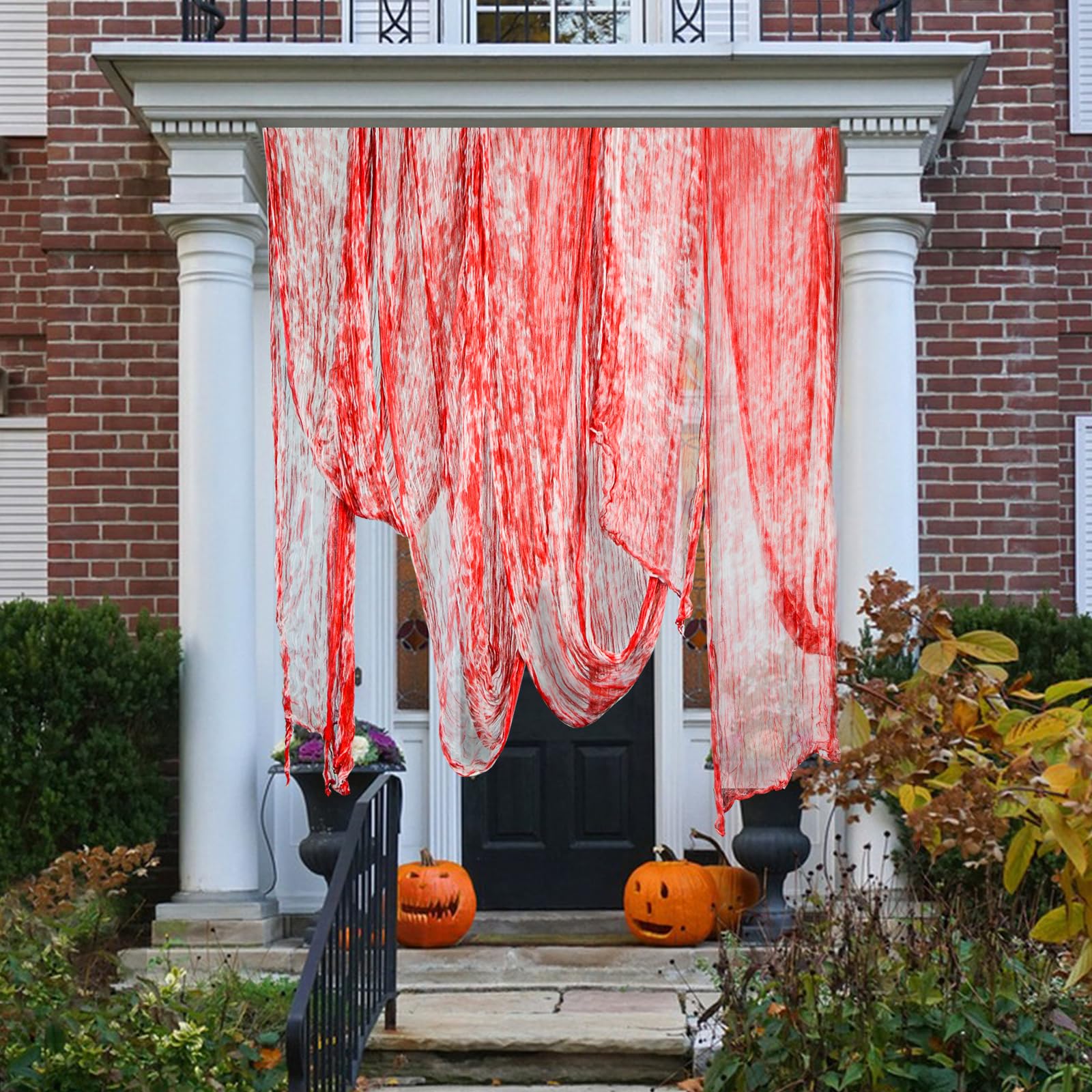 letesult Halloween creepy cloth in package with dimensions listed