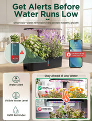 LETPOT Hydroponic system with plants growing in pods