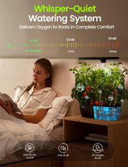 LETPOT Hydroponics Growing System assembled with plants