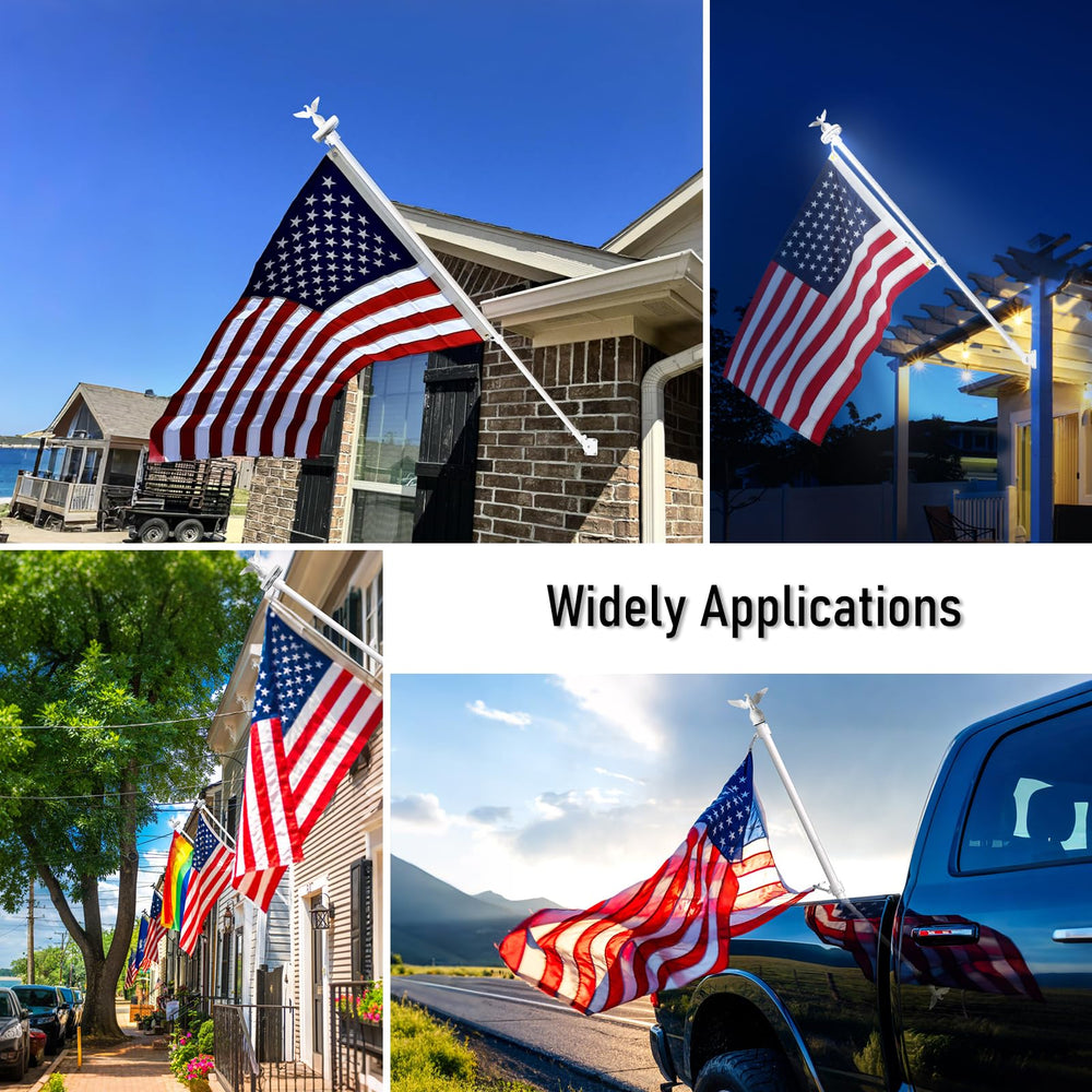 LETSTRY embroidered American flag included with flagpole kit