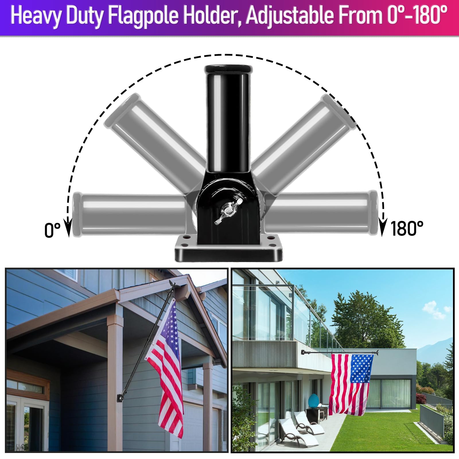 LETSTRY flag pole kit packaged for delivery