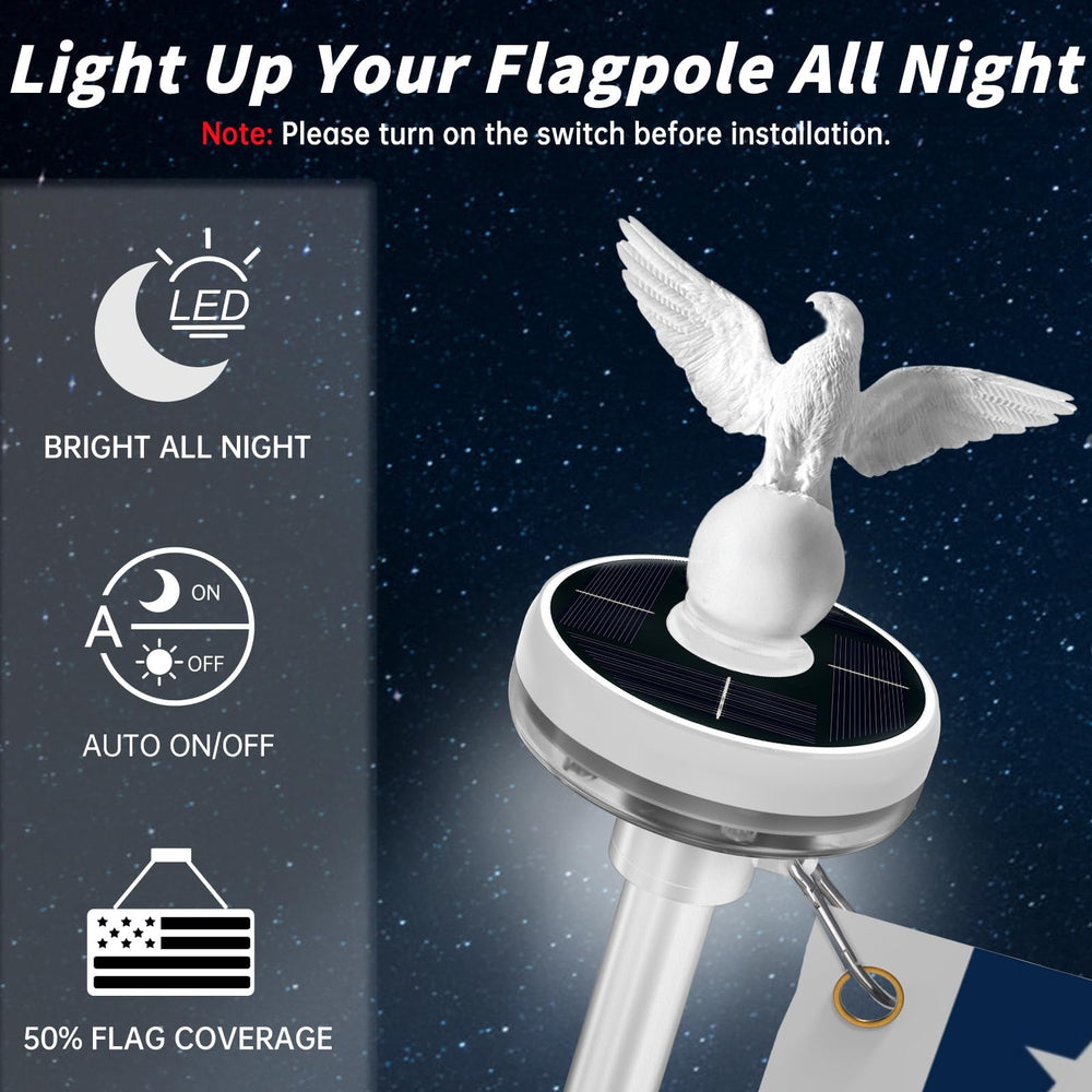 LETSTRY flagpole kit components including carabiners and tangle-free rings