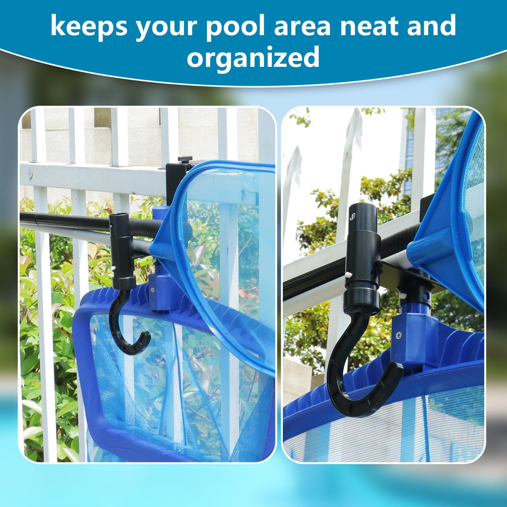 Lettry Pack of 2 Pool Fence Hooks black colour