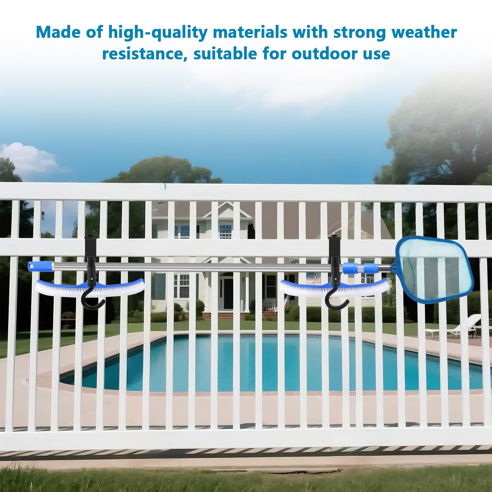 Lettry pool fence hooks displayed in packaging