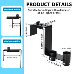Lettry pool fence hooks showing adjustable clamp