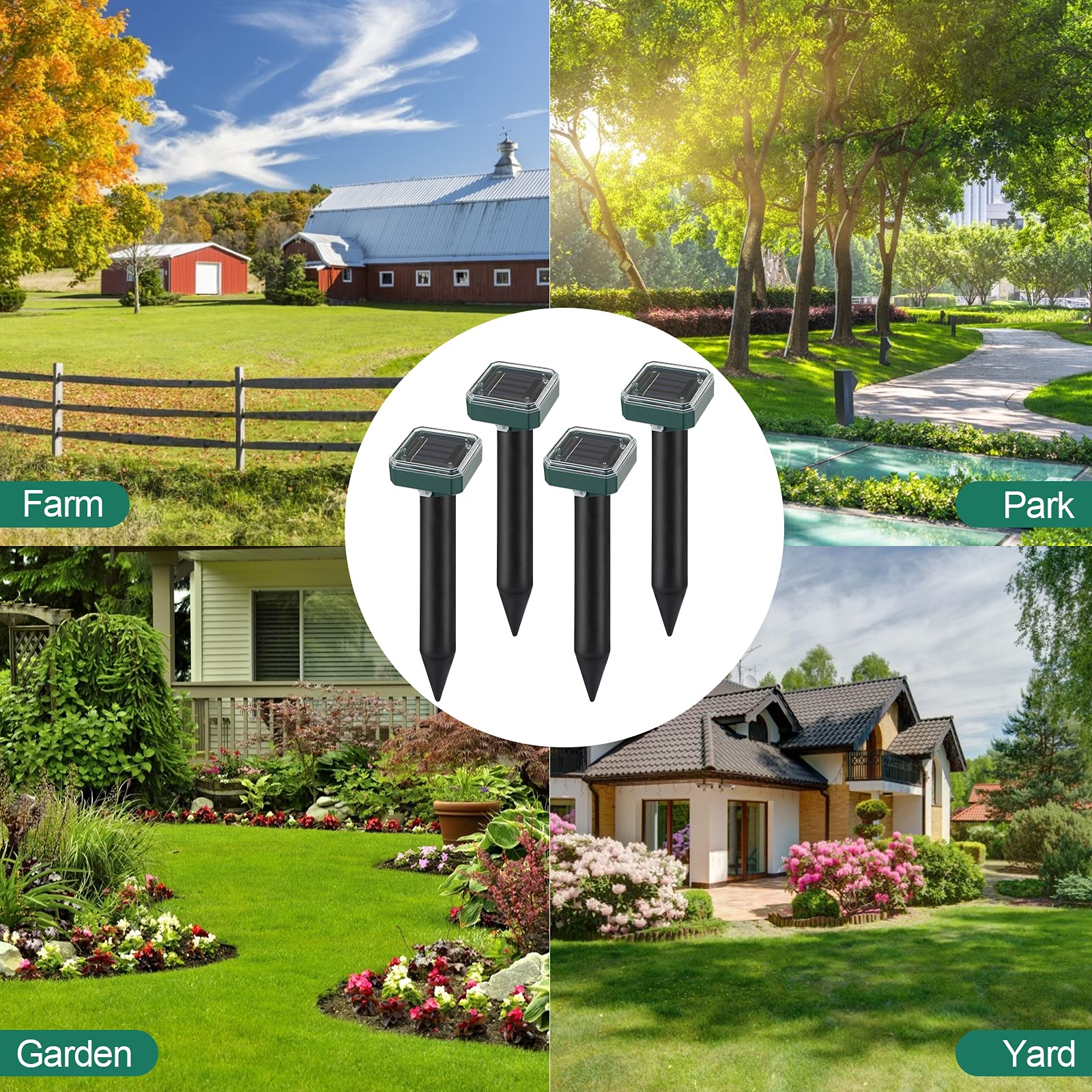 Letyet ultrasonic pest control device in outdoor use