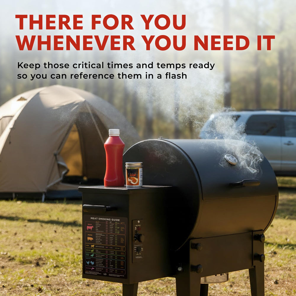 Levain & Co XL Meat Temperature BBQ Smoker Guide in a kitchen setting
