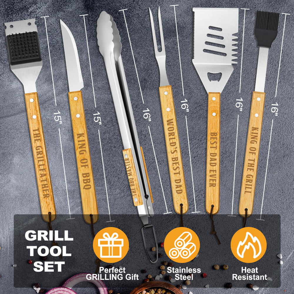 LEWARAN BBQ aluminum carrying case open showing tools